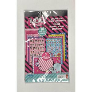 LOL Surprise Sticker Activity Pad with Play Scenes Over 800 Stickers Ages 3+ NIP